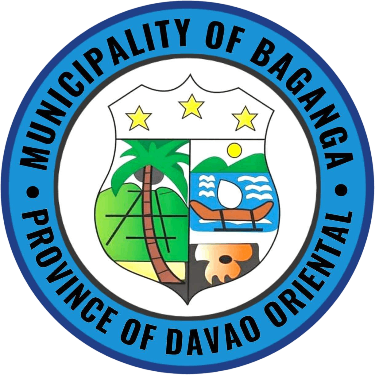 Coat of arms for the Municipality of Baganga, Province of Davao Oriental, Philippines